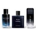 Combo de 3 perfumes -  212 Black, Bleu de Chanel, Sauvage 100ML